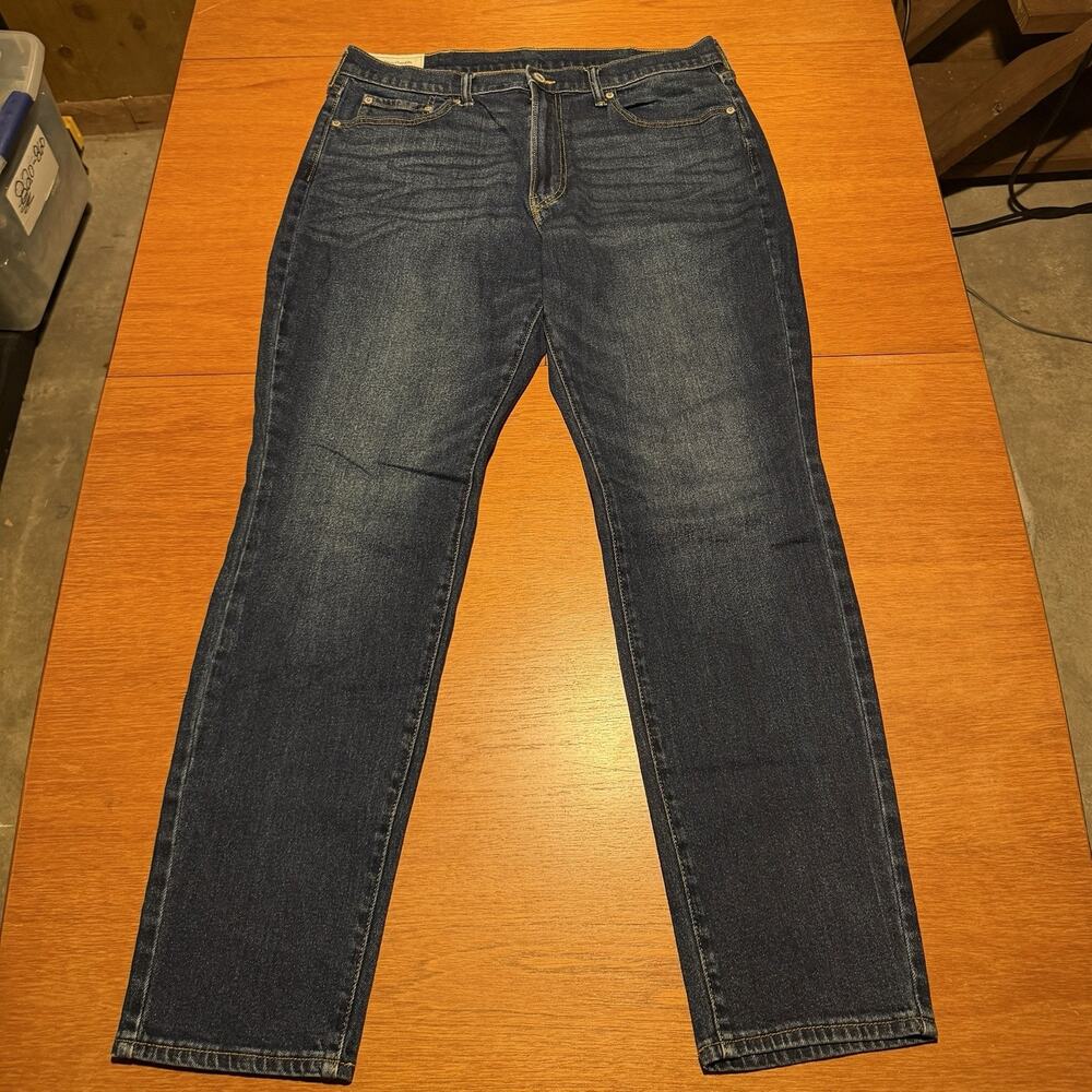 Abercrombie & Fitch Jeans Athletic Slim Men’s Size 36x32 Blue Stretch Preppy EUC
